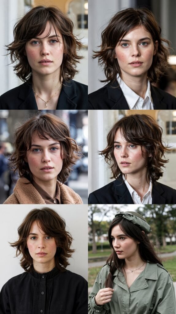 Choppy Side Bangs With Tousled Length