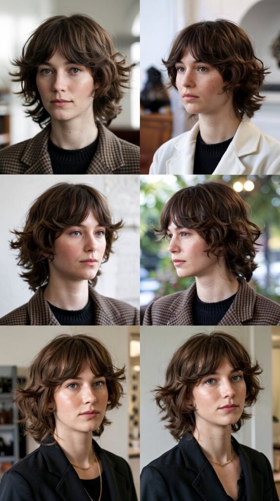 Graduated Side Bangs With Layered Shag