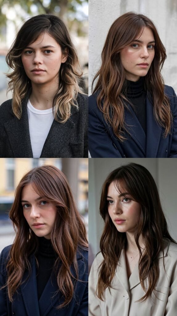 Micro Side Bangs With Length Contrast