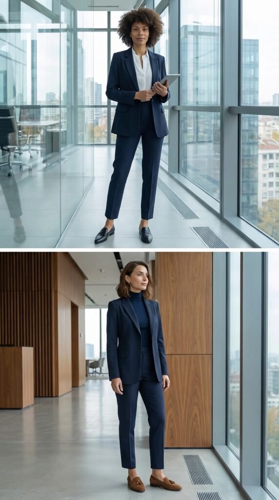  The Ankle-Length Trouser and Loafer Combination