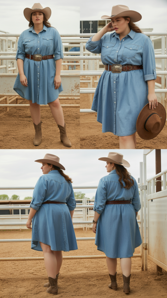 Chambray Shirt Dress