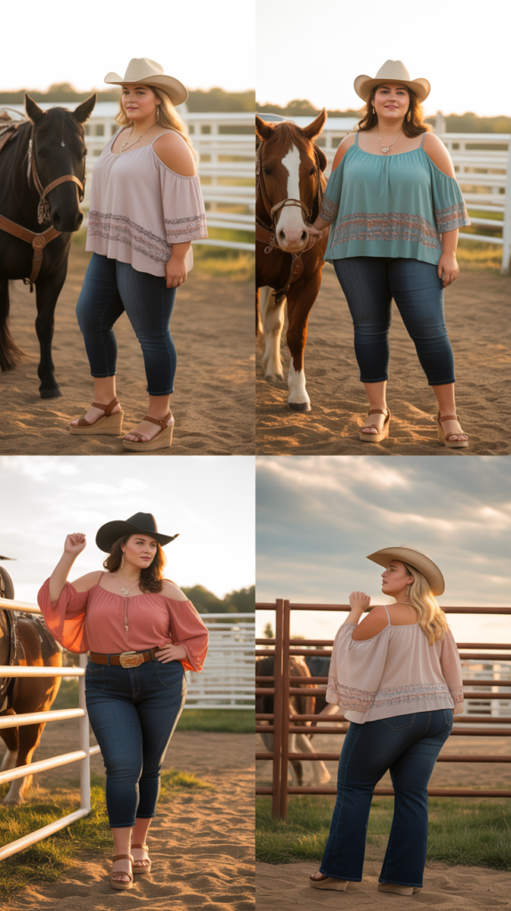 Cold Shoulder Top with Capri Pants