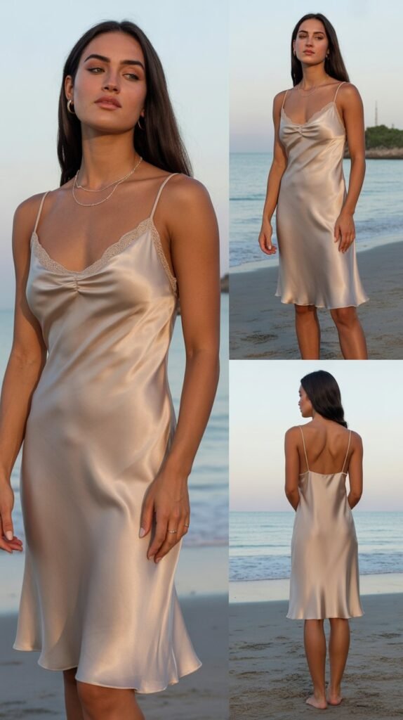 Multi-Color Patchwork Dress with Platform Sandals