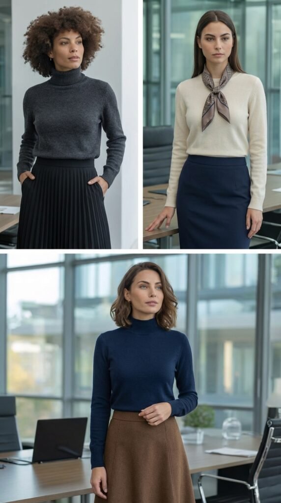 The Sweater and Skirt Coordination