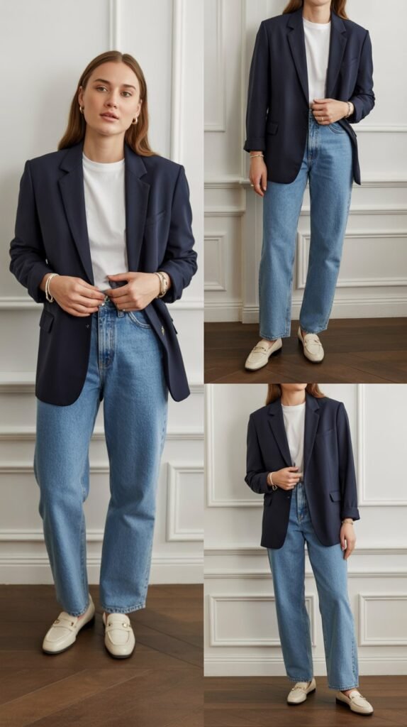 The Tailored Blazer With Straight-Leg Jeans