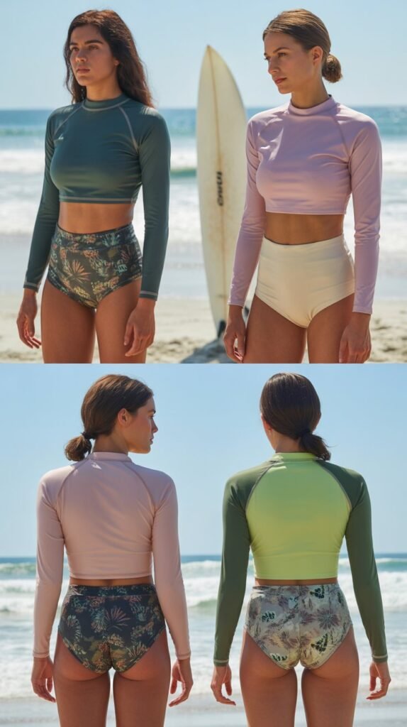 One-Piece Swimsuit with Long Sleeves