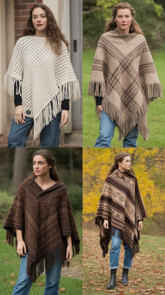 Ponchos and Asymmetric Wraps