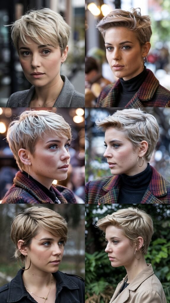  Textured Blonde Pixie