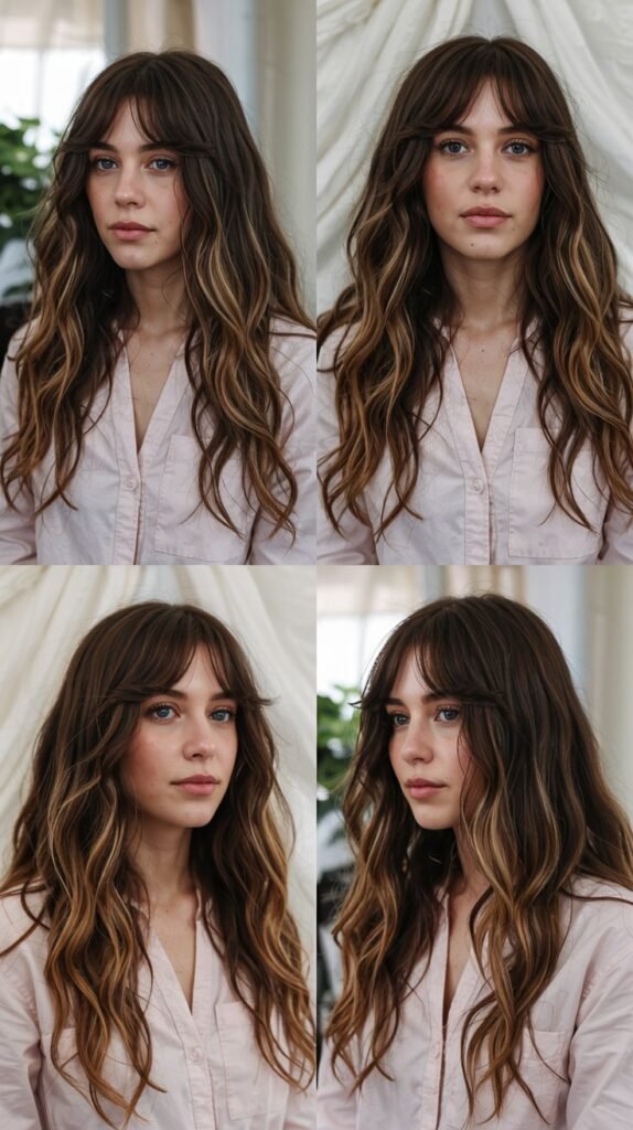 Side Bangs With Heatless Waves