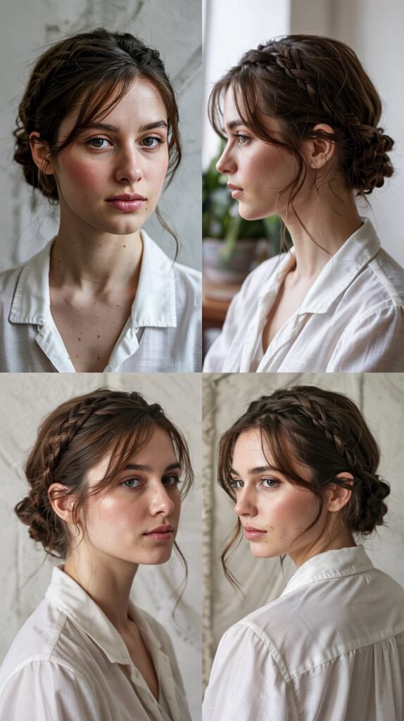 Side Bangs With Romantic Updo