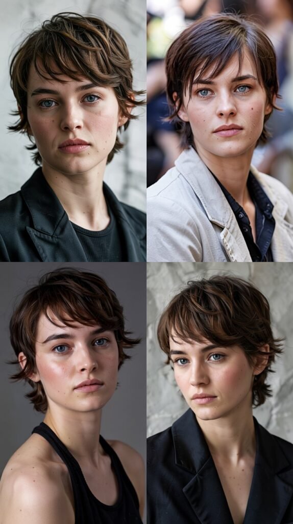 Side Bangs With Tousled Pixie-to-Long Transition