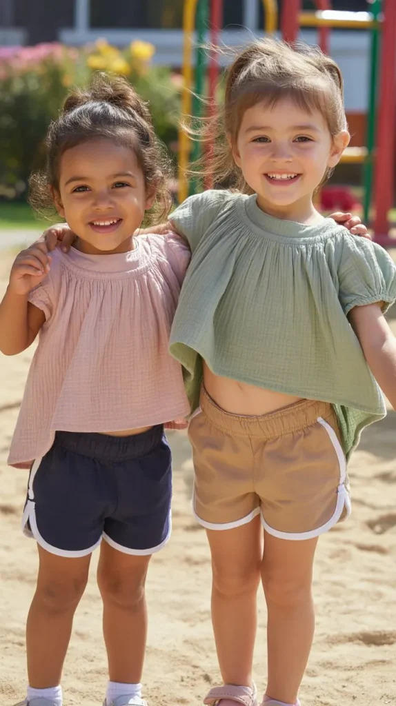 Athletic Shorts with a Breezy Top