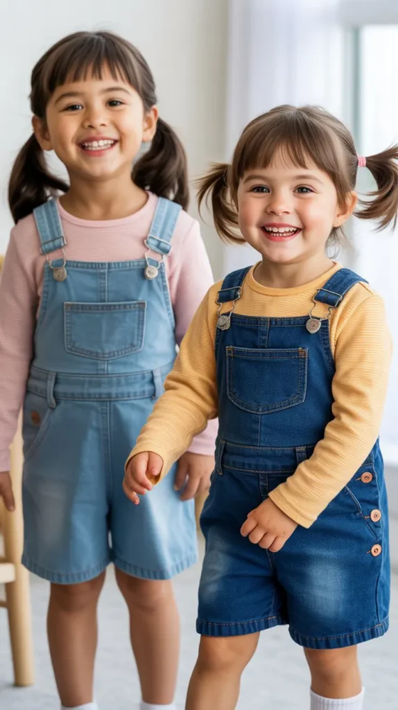 Overalls with a Long-Sleeve Tee