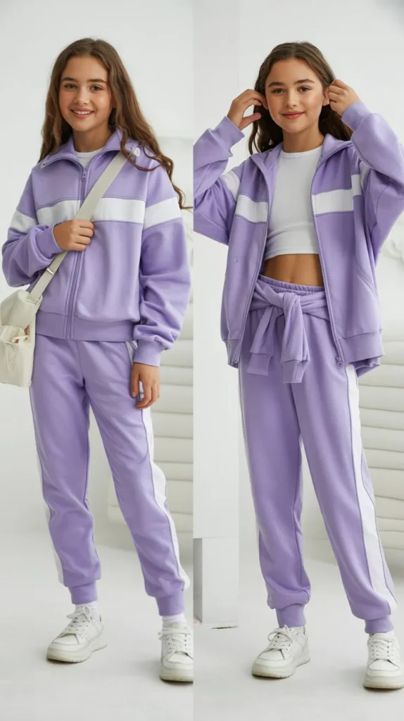 Sporty Tracksuit Set