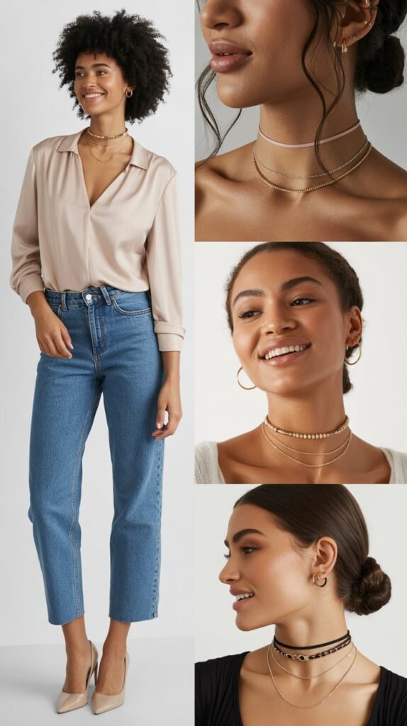 Choker Necklace Layer