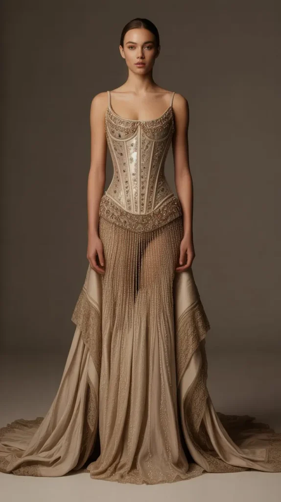 Embellished Corset Dress