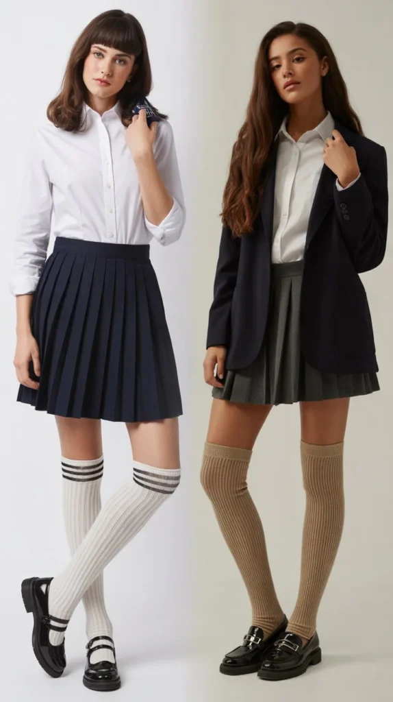 Knee-High Socks Styling Trick