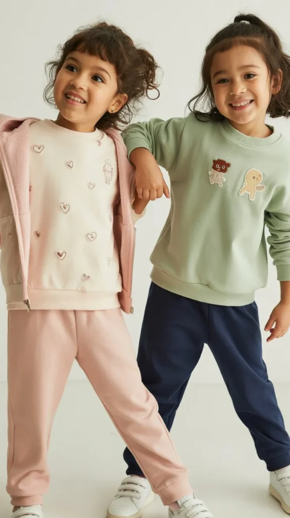 Jogger Pants with a Cute Sweatshirt