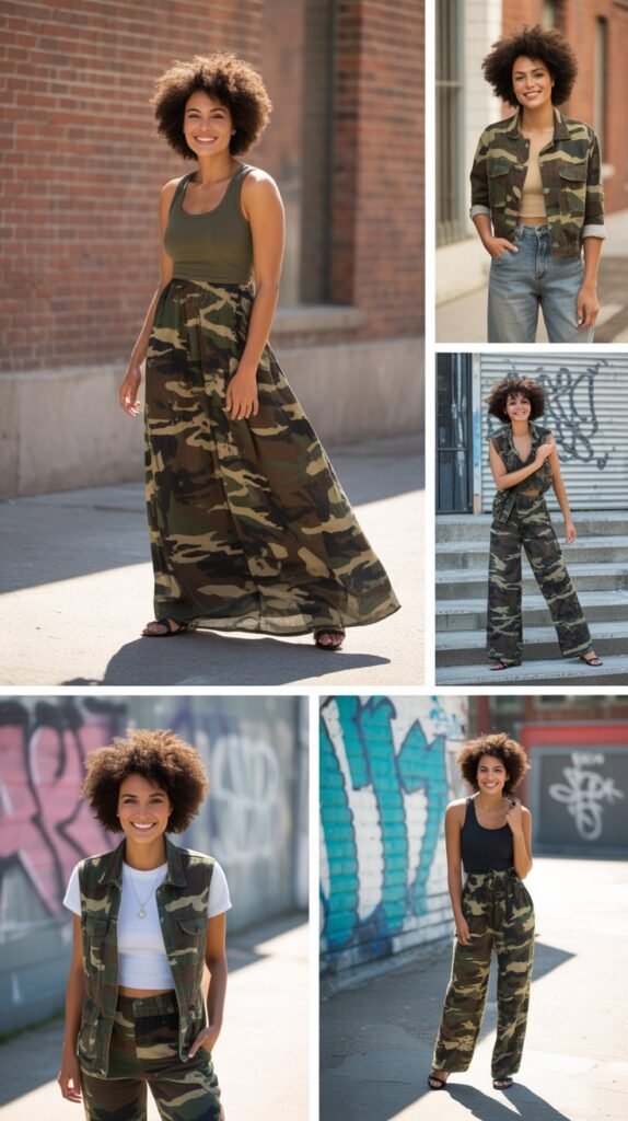 Camouflage Prints in Urban Settings