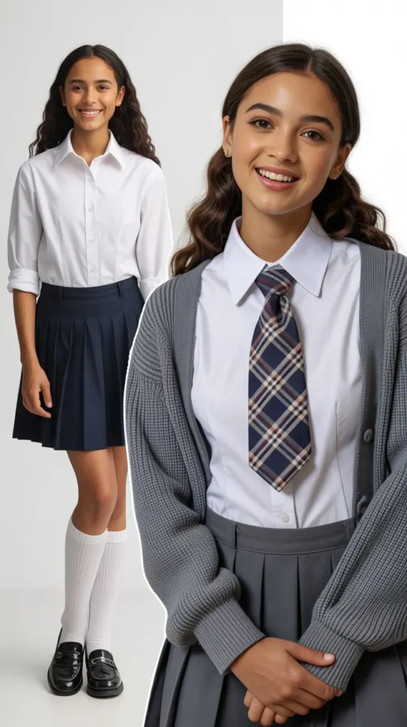 White Shirt with Rolled Sleeves