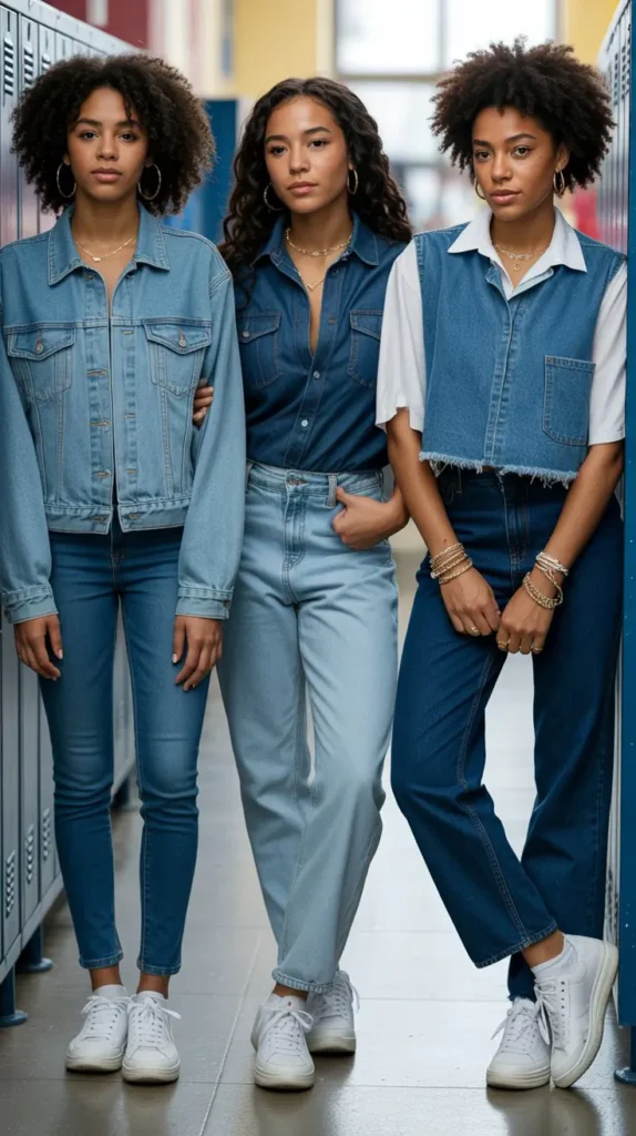 Denim-on-Denim Outfit