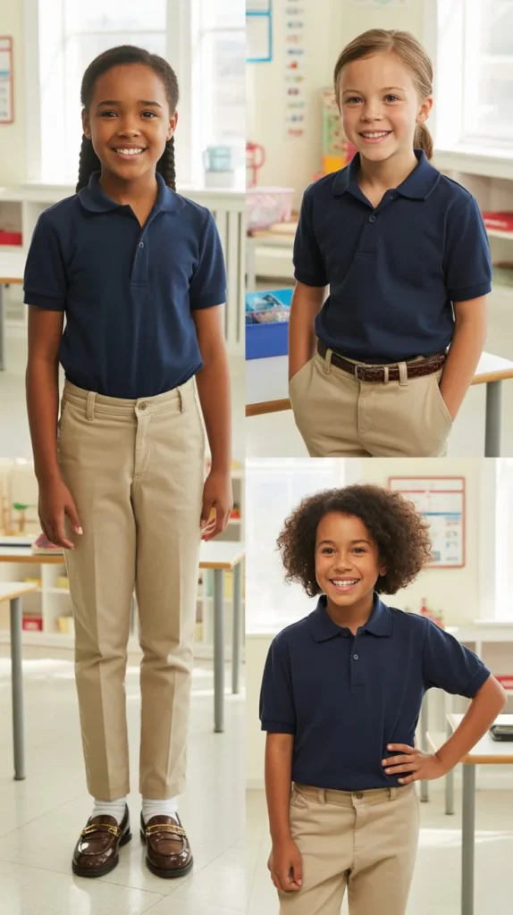 Polo Shirt with Khaki Pants