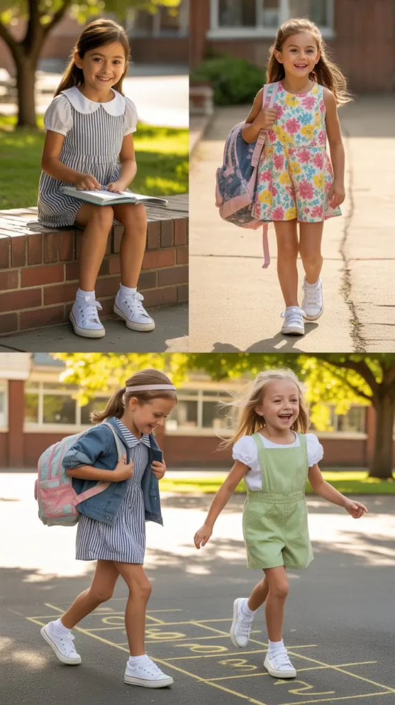 Romper with Sneakers