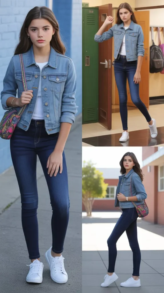 The Classic Denim-on-Denim Look