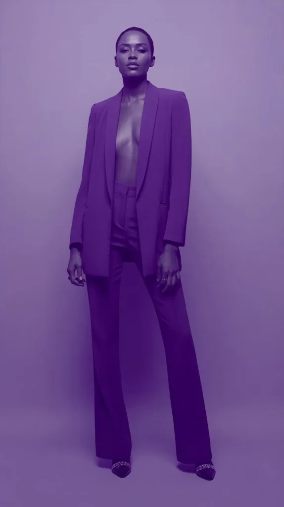 Monochrome Purple Power Look