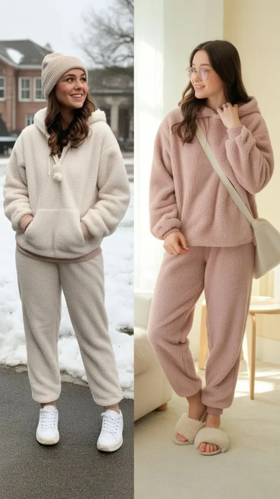 Plush Fleece Jogger Set