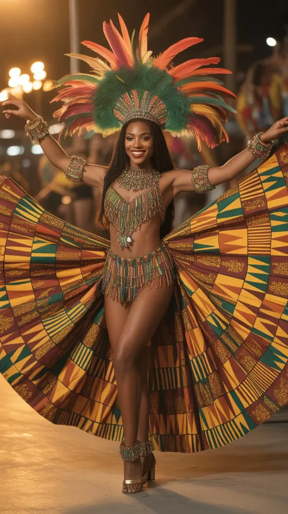 African-Inspired Print Carnival Costume