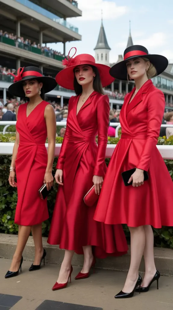 The Red-Hot Race Day Look