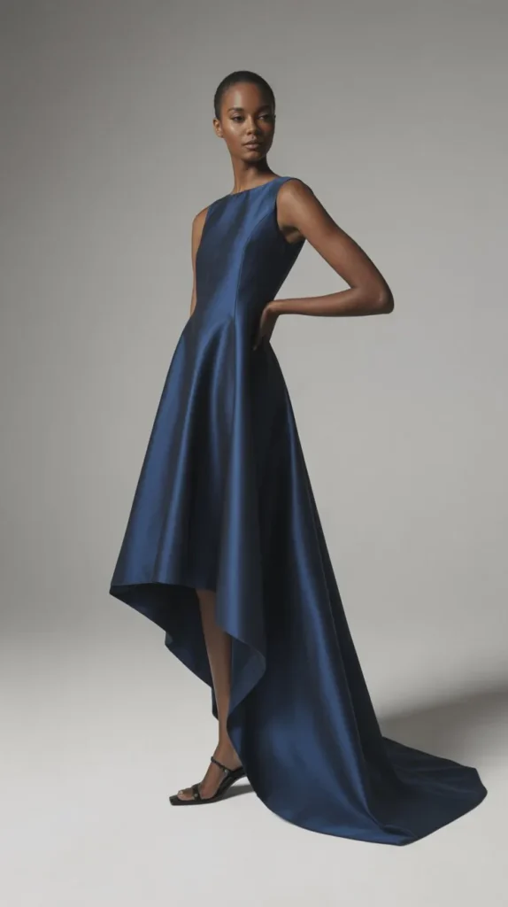  Asymmetric Hemline Dress