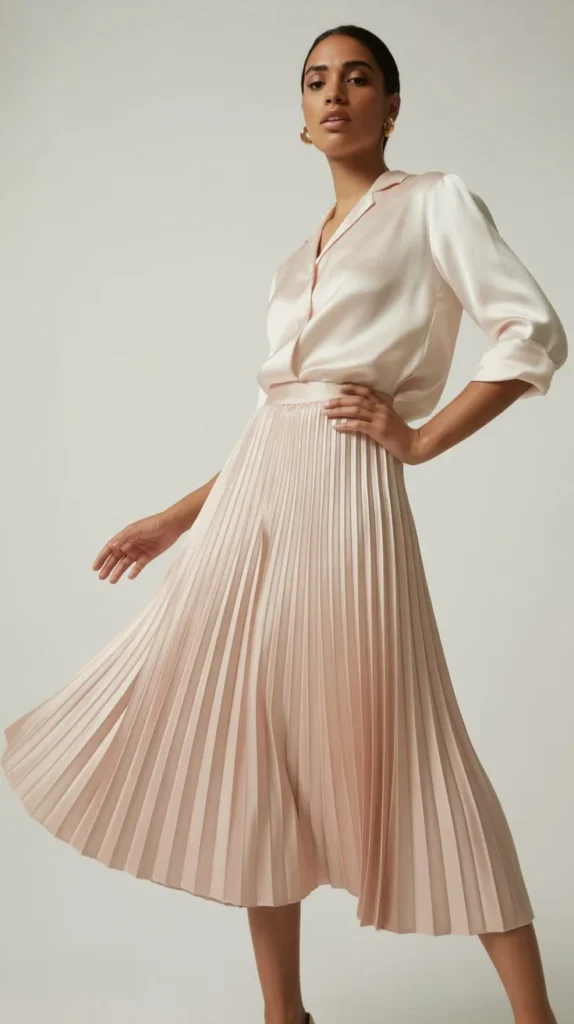 Pleated Skirt Ensemble