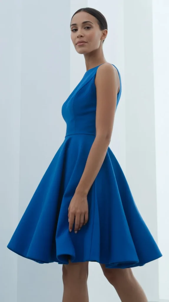 Cobalt Blue Fit and Flare