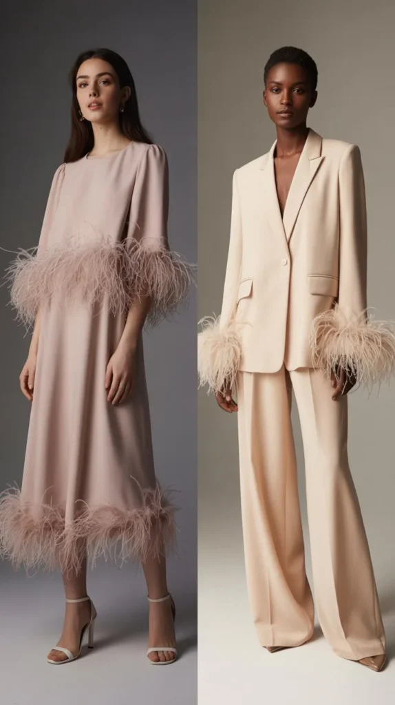 The Feather Trim Outfit Formula