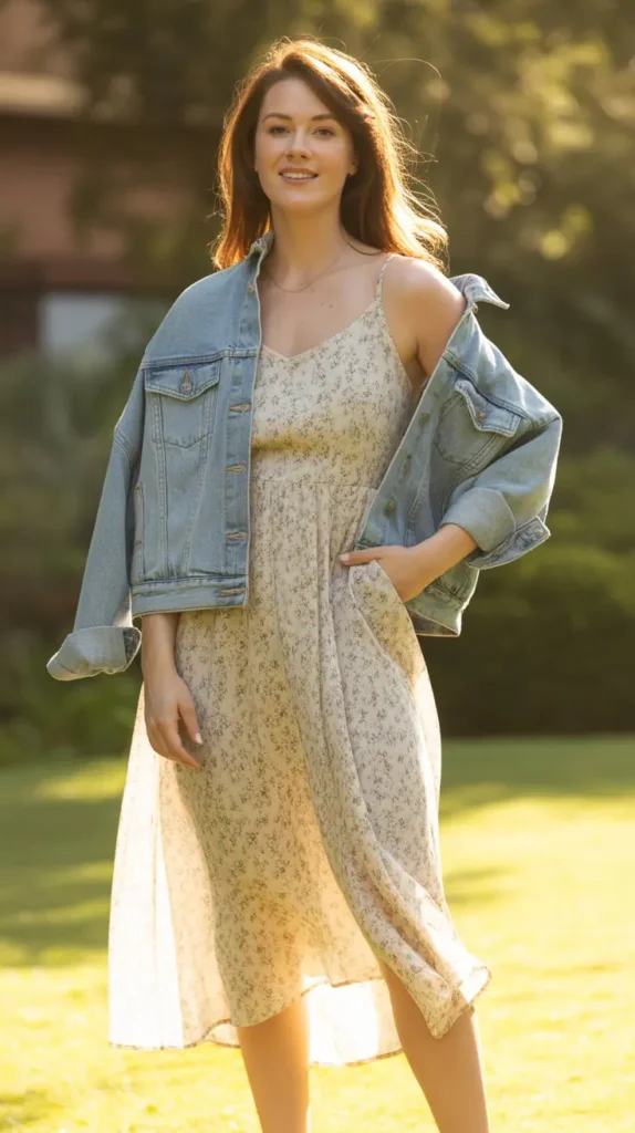 The Sundress and Denim Jacket Crossover