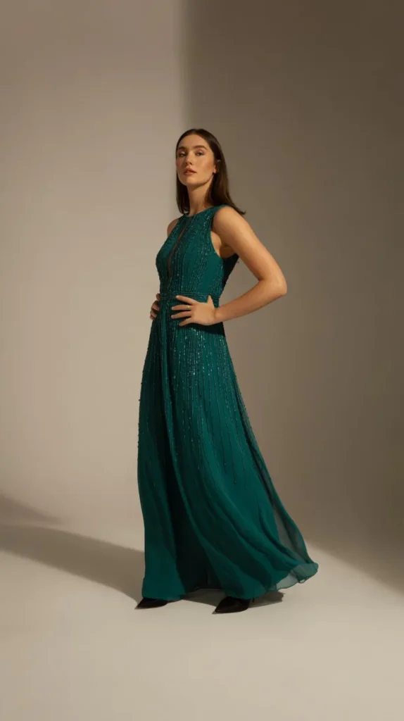 Emerald Green Statement Dress