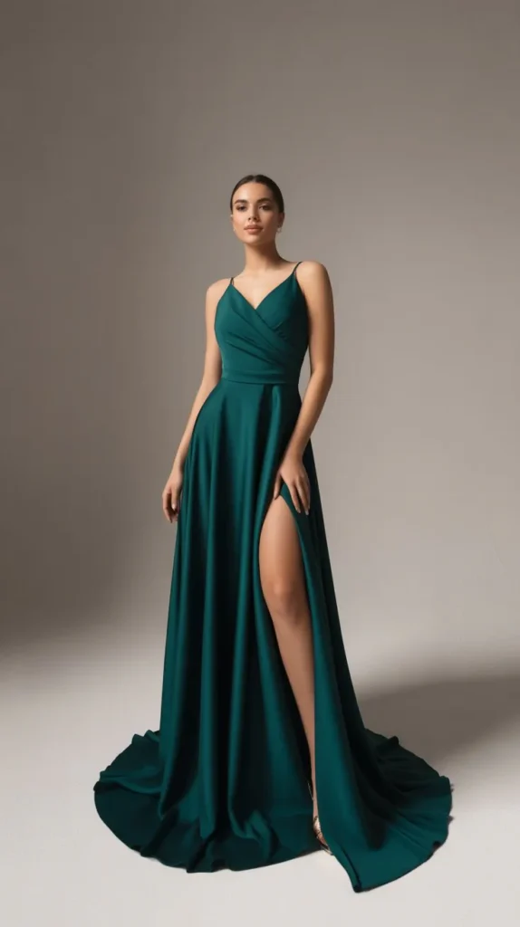 Maxi Dress with a Thigh-High Slit