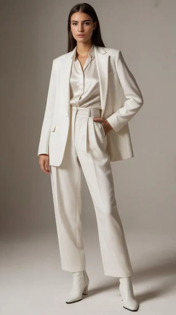 All-White Chic Ensemble