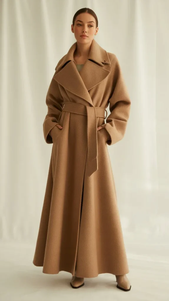 Wool Wrap Coat as the Statement Piece
