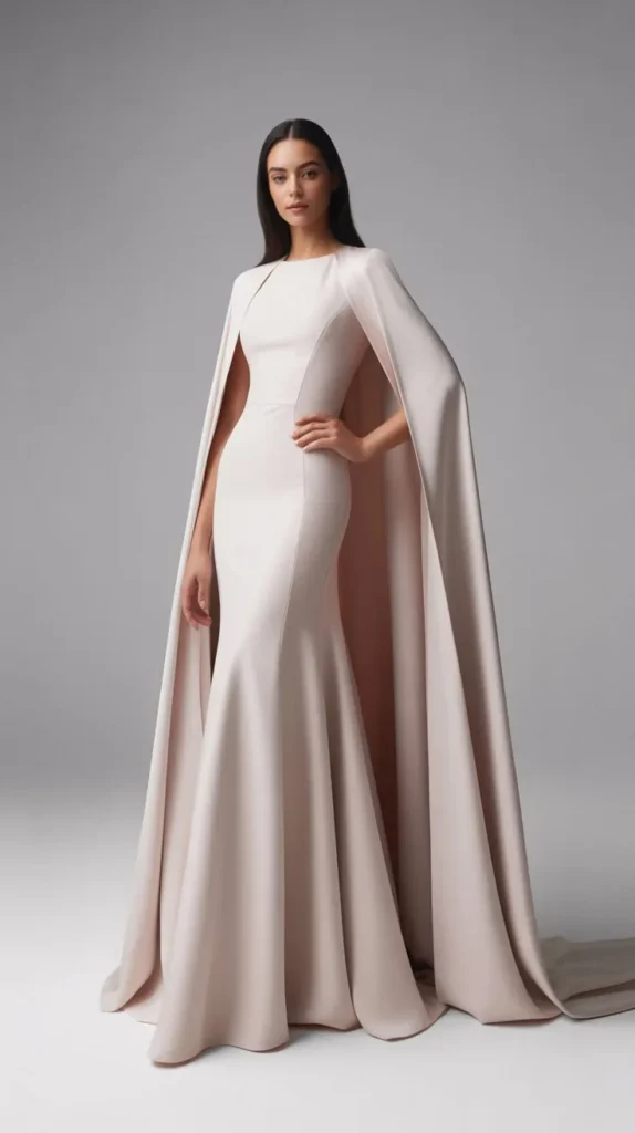 Cape Dress or Caped Jumpsuit