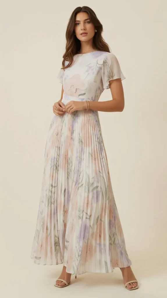 Garden Party Maxi Dress in Soft Floral