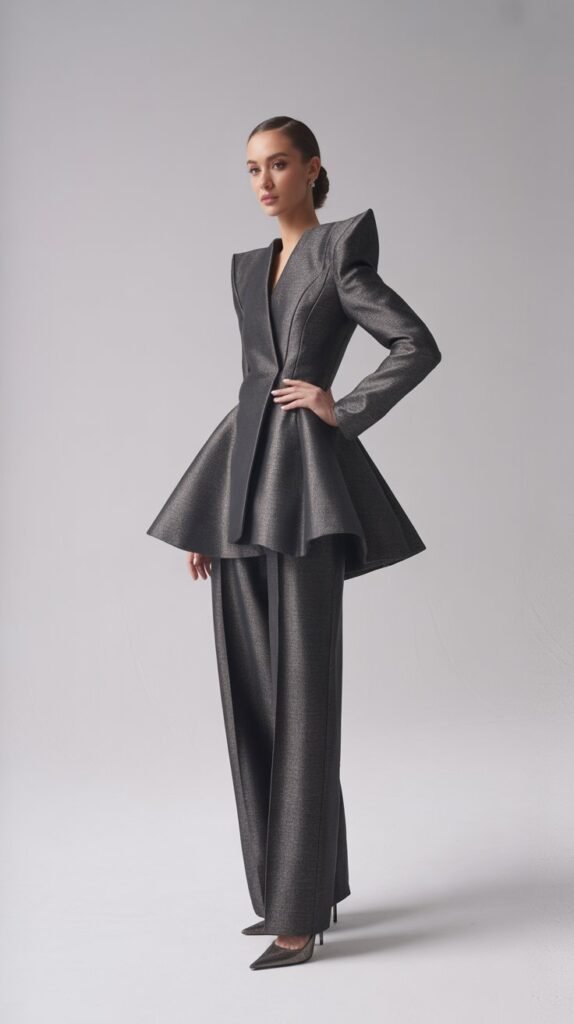 The Structured Peplum Jacket Ensemble