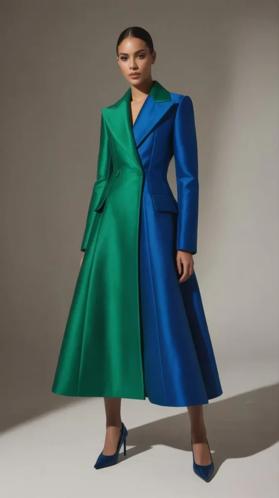 The Bold Colored Midi Coat as the Star