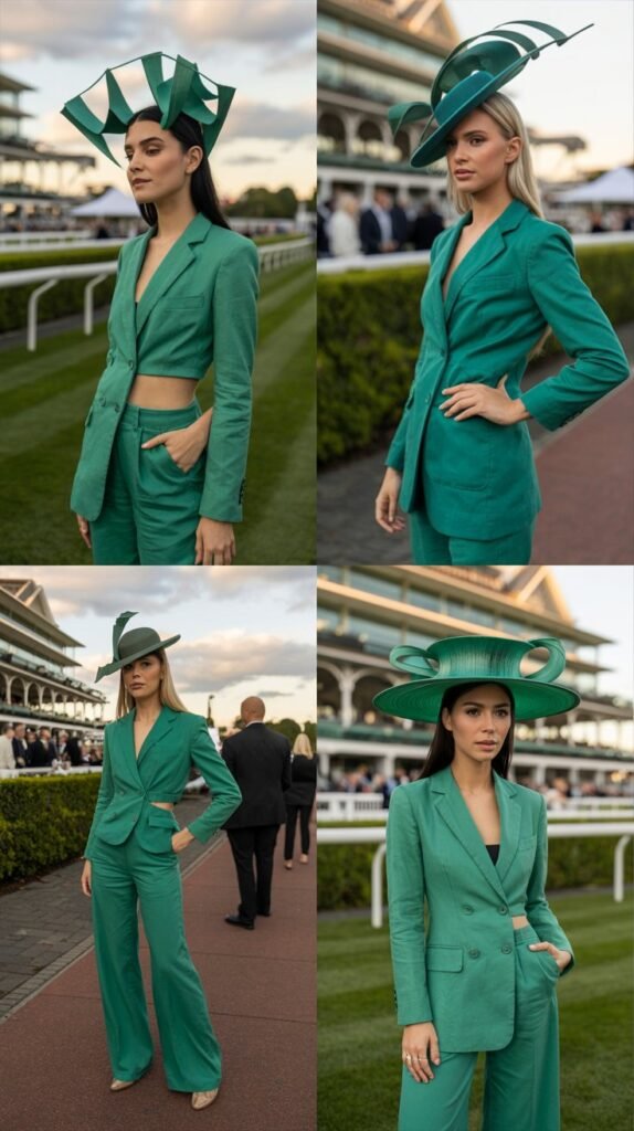 Green Linen Two-Piece Set