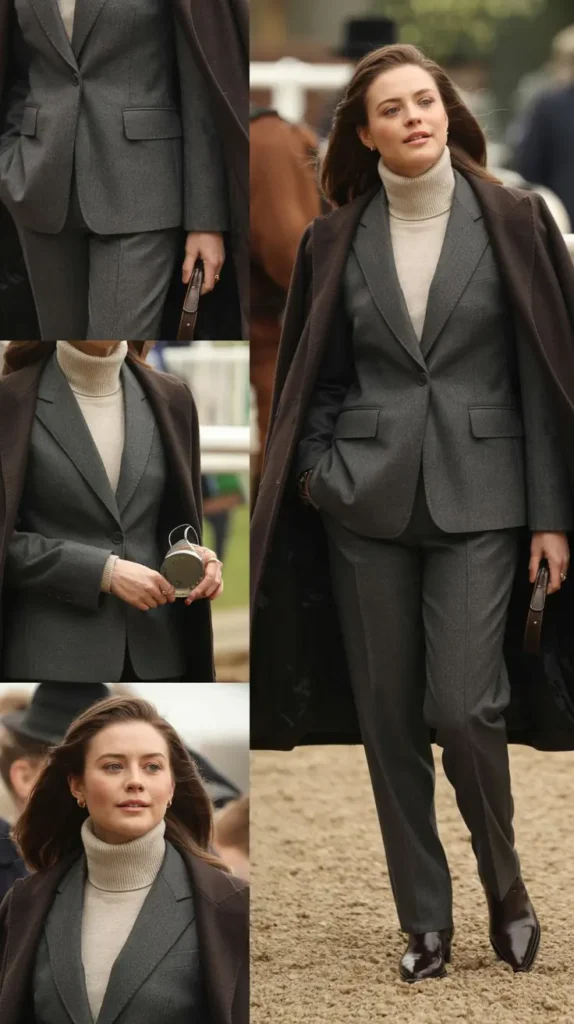  Tailored Suit with Turtleneck