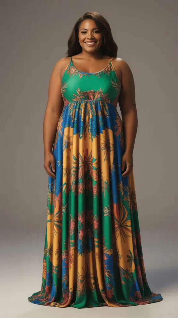 Bold Printed Maxi Dress