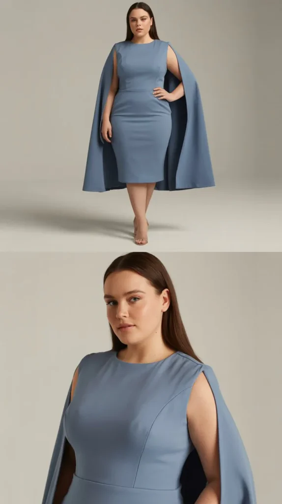 Structured Cape Dress