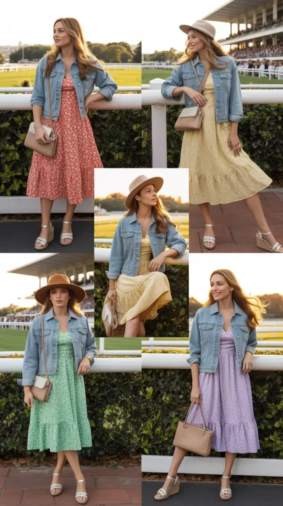 Sundress with a Denim Jacket